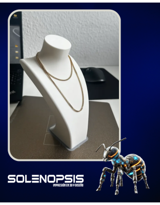 Exhibición de collar Busto