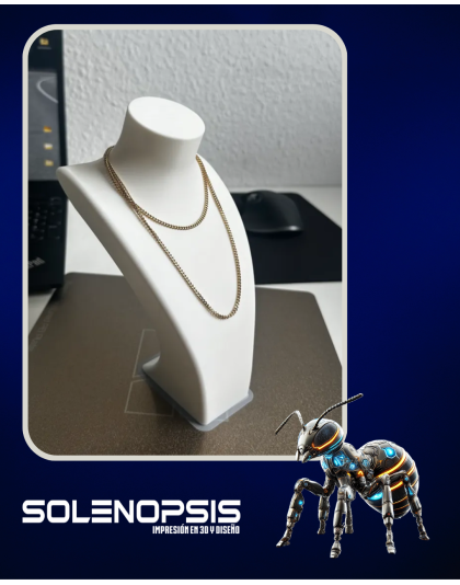 Exhibición de collar Busto
